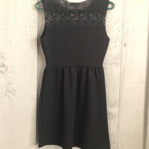 Black dress with lace top!